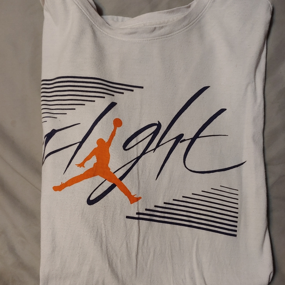 Jordan Flight white Shirt Size Large Mens